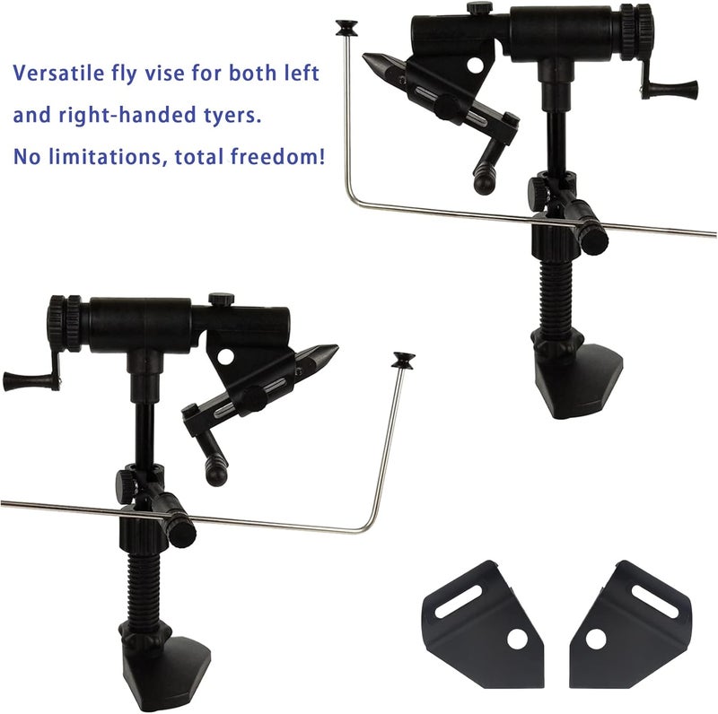 Riverruns II Generation Rotary Fly Tying Vise 360 Degree Rotation Ultra Light Rotary Fly Vise - Image 5